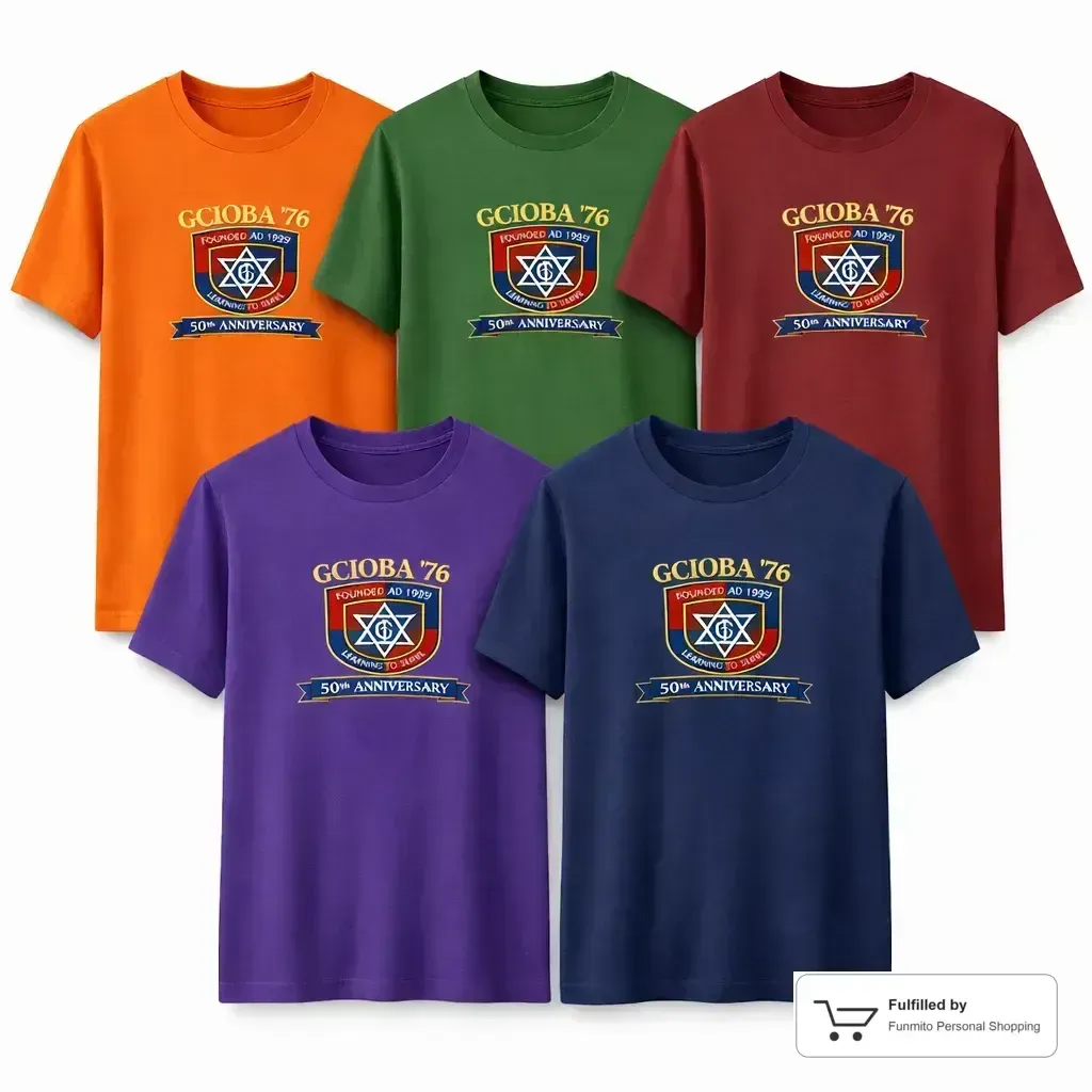 "Class of 76" 50 year anniversary tee shirts